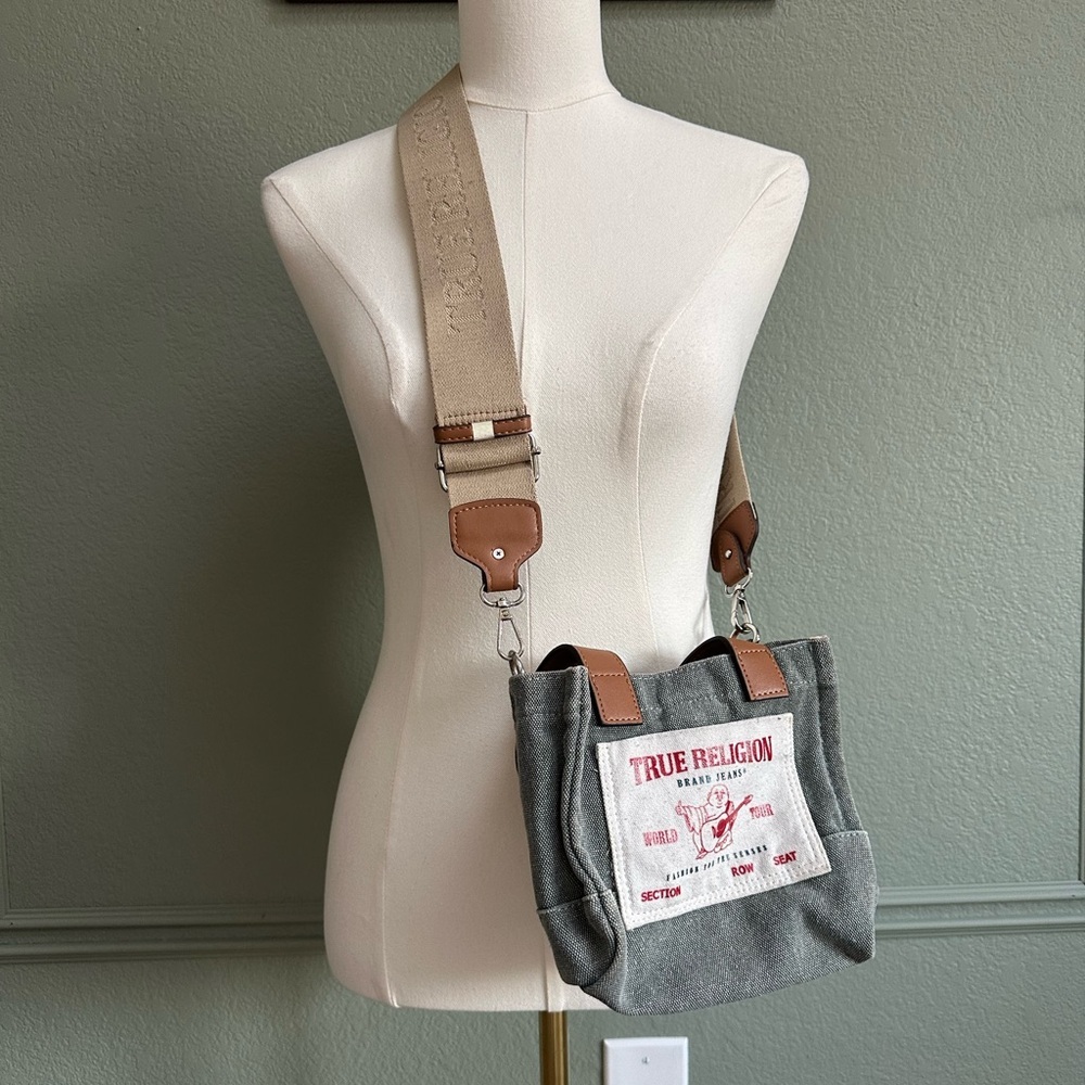 True Religion Women”s Mini Denim Crossbody Bag